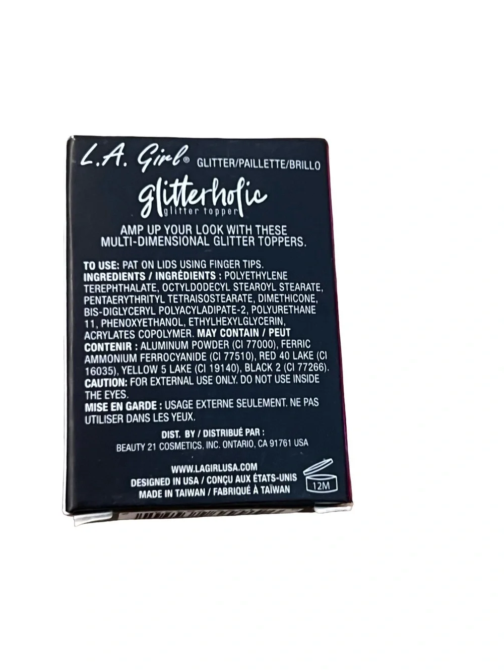 L.A. Girl Glitterholic Purple Glitter Topper FINAL PRICE DROP